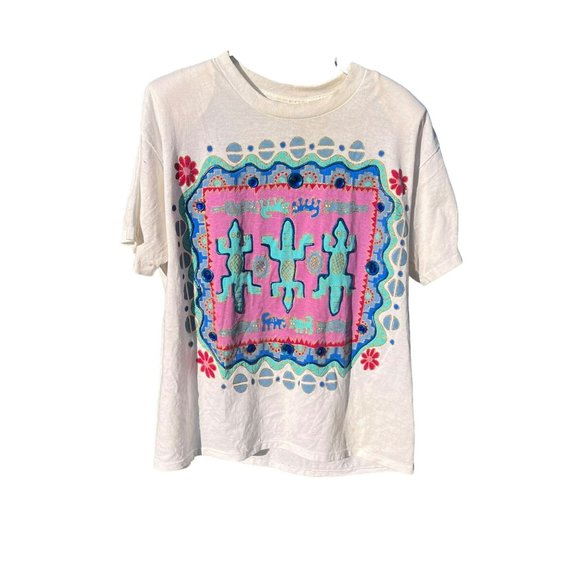 vintage KWBL Los Angeles single stitch art hand painted - Picture 2 of 9